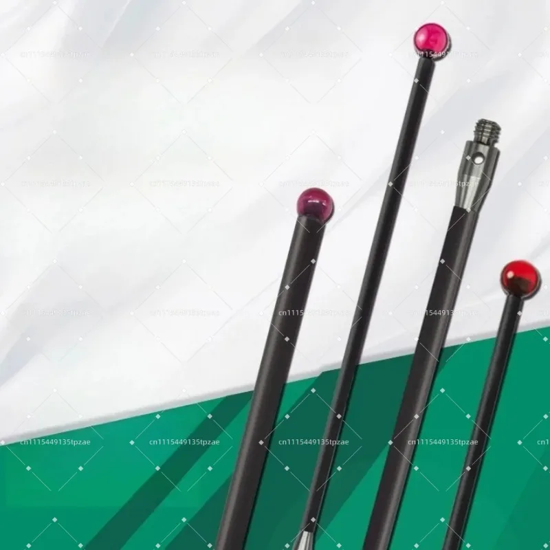 M2 Thread Carbon Fiber Measuring Probe M3 Threaded Contact Head 4×75L Precision Measuring Stylus