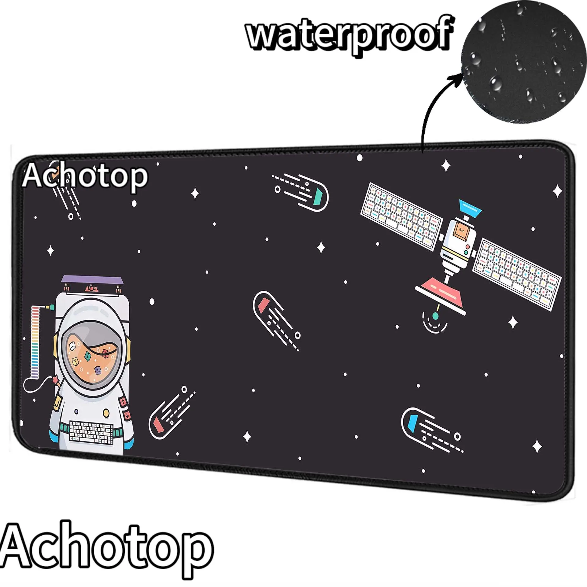 

Waterproof Astronaut Gaming Mouse Pad Large Mouse Mat Laptop Mouse Carpet Game Carpet Keyboard Pads Anti-slip Gamer Desk Mat