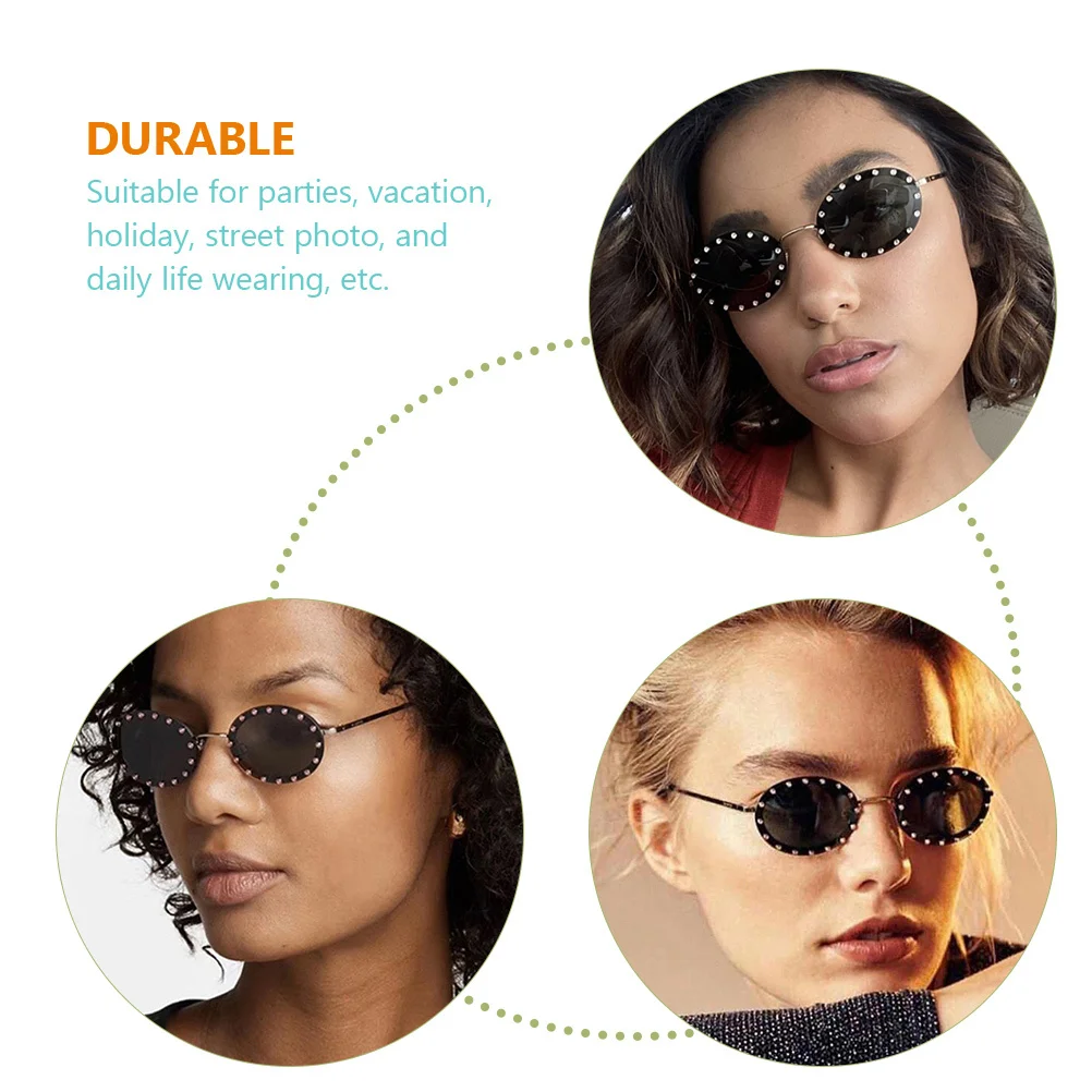 

Oval Frame Women Retro Sunglasses Fashion Stylish Sun Protection Outdoor Summer Vintage Eyewear Women's Sunglasses
