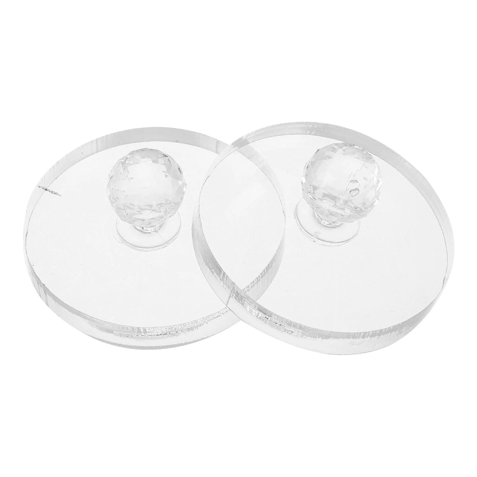 قطعتان من أداة ضغط البودرة - ختم ظلال عيون 2.24 بوصة لإصلاح هايلايتر حواجب أحمر الخدود - مكياج بلاستيكي قابل لإعادة الاستخدام #5