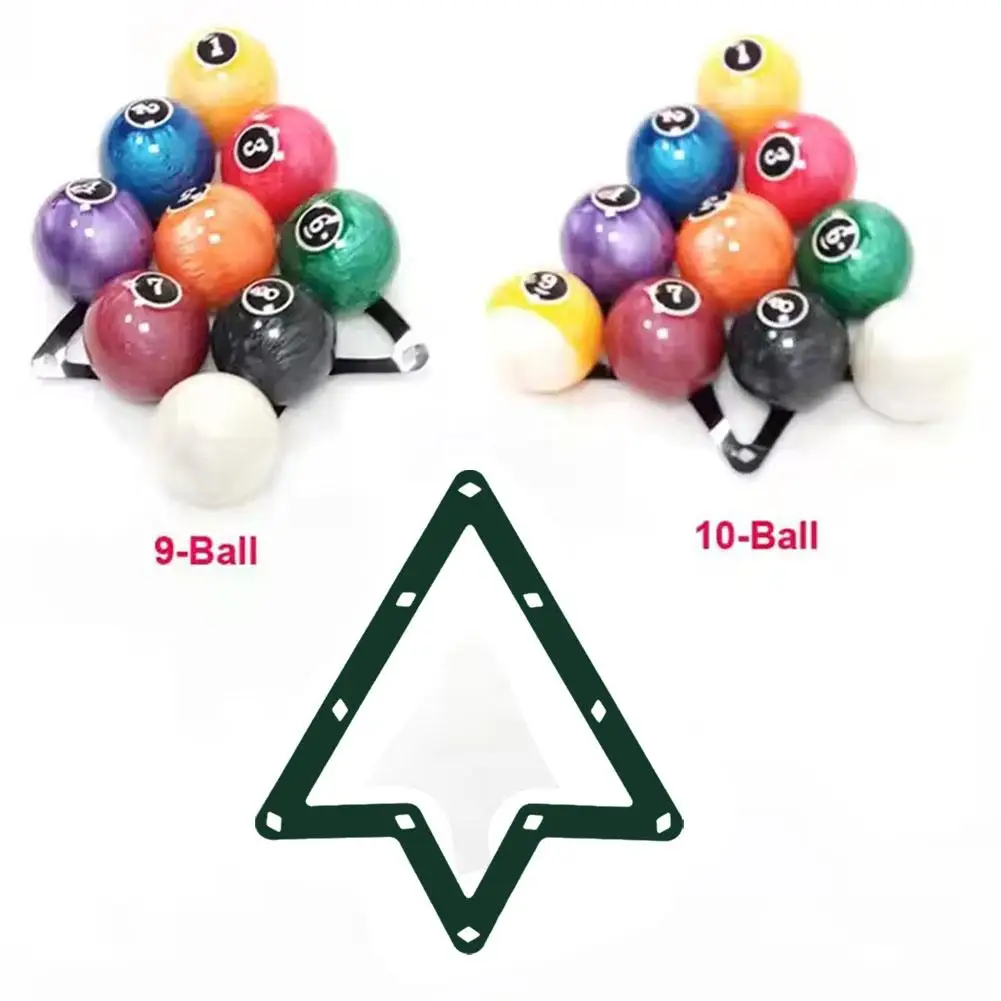 

Billiards Rack 9/10 Balls Magic Rack Holder Billiards Pool Accessories Positioning Table Sheet M9C7
