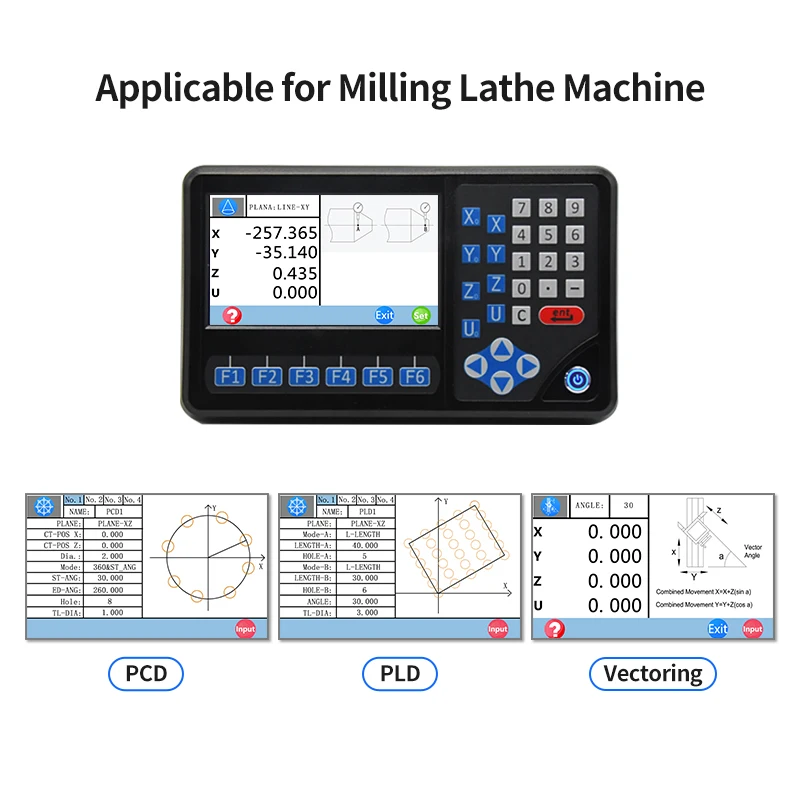 Ditron 4 Axis Dro Digital Readout con 4 pezzi 50-1000mm sensore Encoder scala Magentic per fresatrice tornio