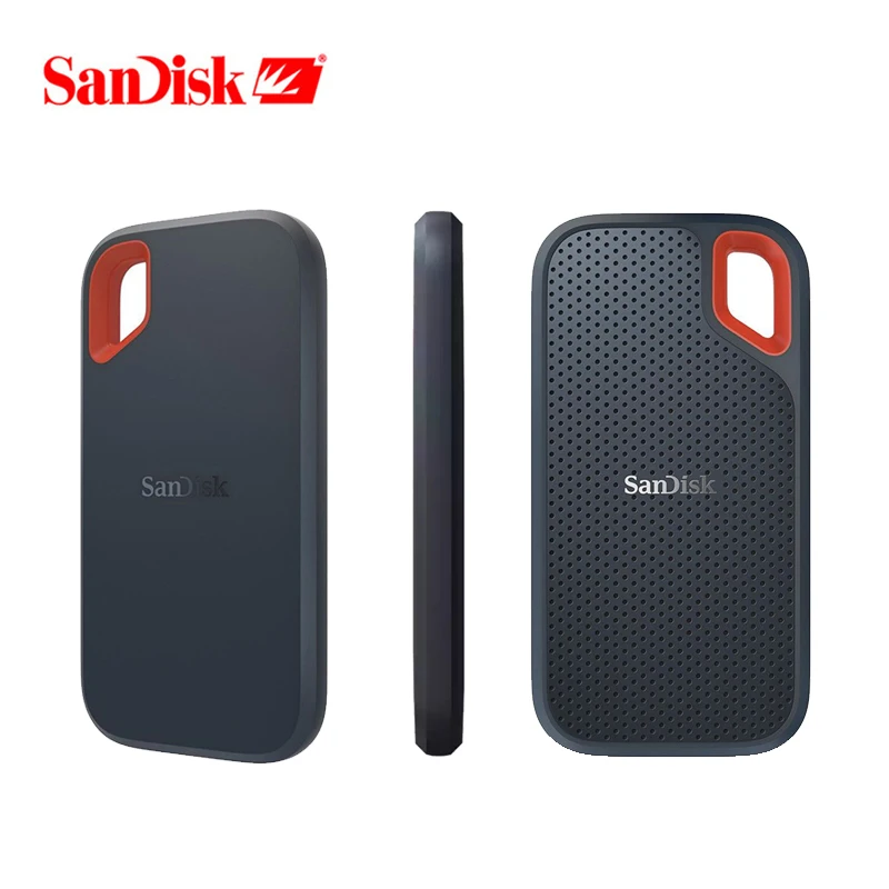 SanDisk Type-c 휴대용 4TB 1TB 500GB 1050MB/S 외장형 하드 드라이브 PSSD USB 3.1 HD 하드 드라이브 노트북 PC용 2TB 솔리드 스테이트 디스크