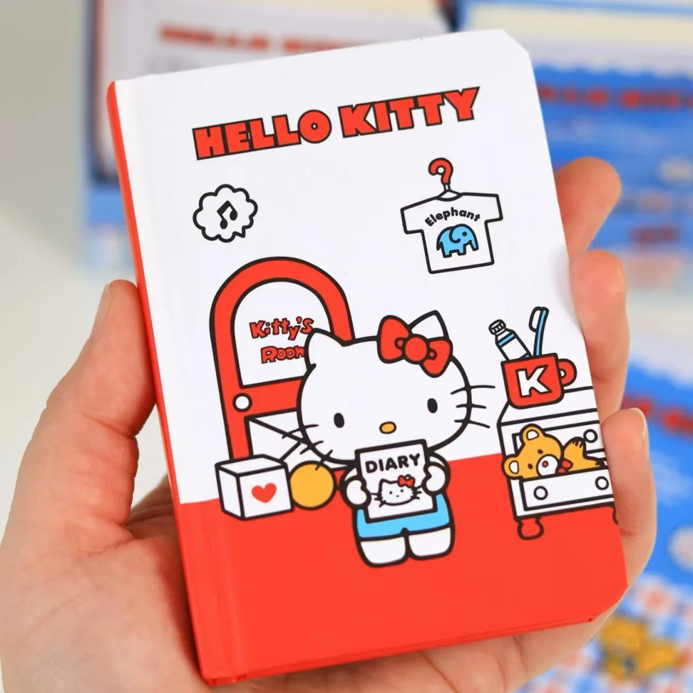 حقيقي سانريو مرحبا كيتي A7 دفتر بغلاف مقوى Kawaii طالب المحمولة مخطط المعلم مكتب لوازم مكتبية هدايا الفتيات #3