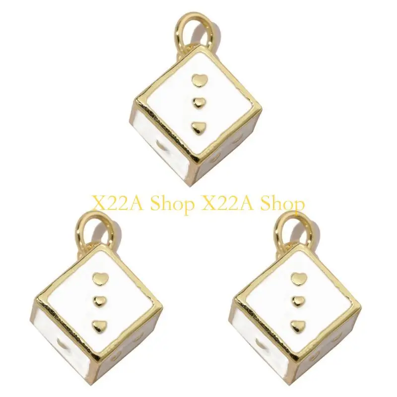 ユニークな-3-個-18k-ゴールドメッキエナメルネックレスペンダントスタイリッシュな銅ジュエリーコンポーネント