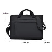 Laptop Tote Bag, Business Briefcase, Adjustable Shoulder Straps, Zipper Closure - Perfect for School, Office and Daily Commute 2