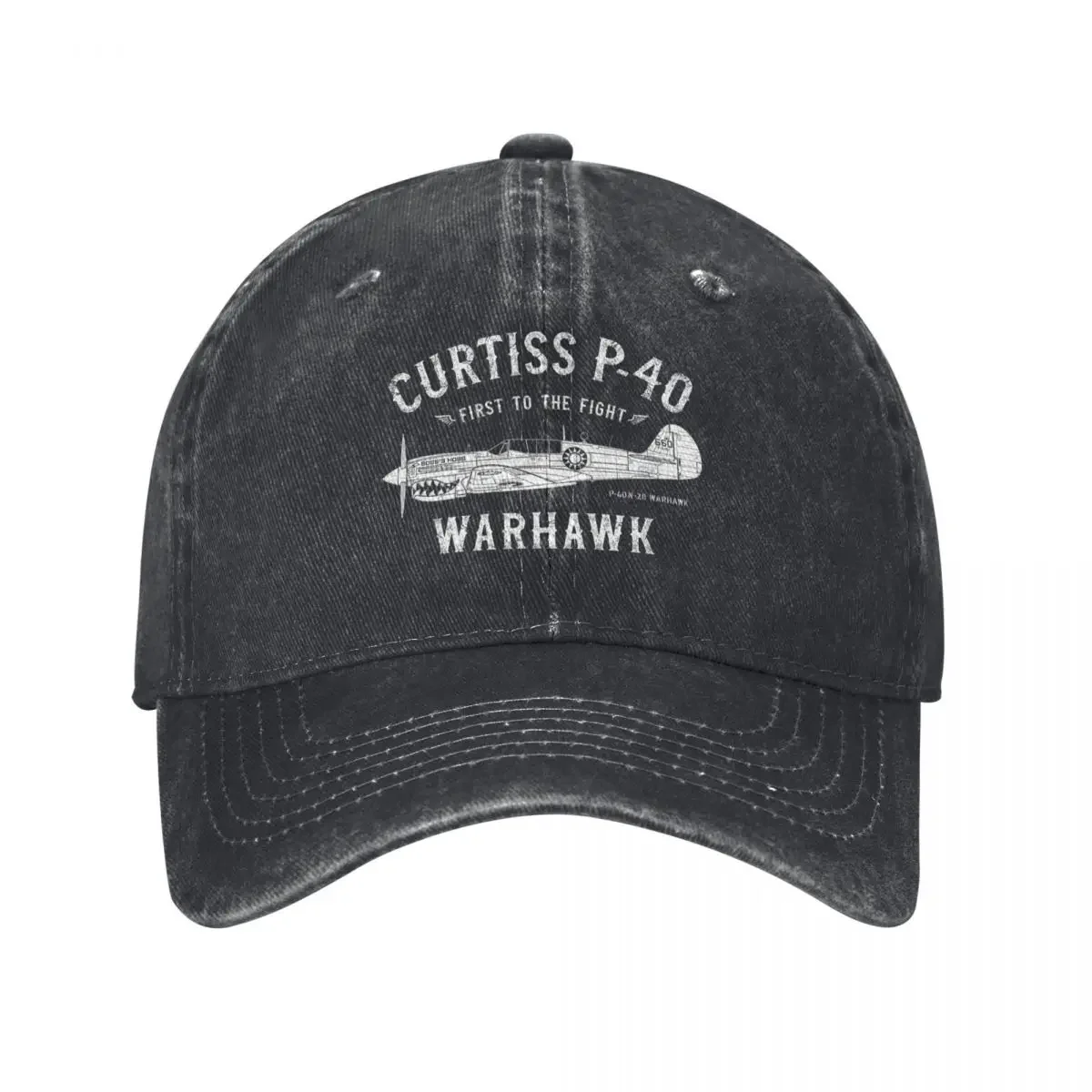 P-40 Warhawk Baseball Cap Gentleman Hat Rave Girl Men's