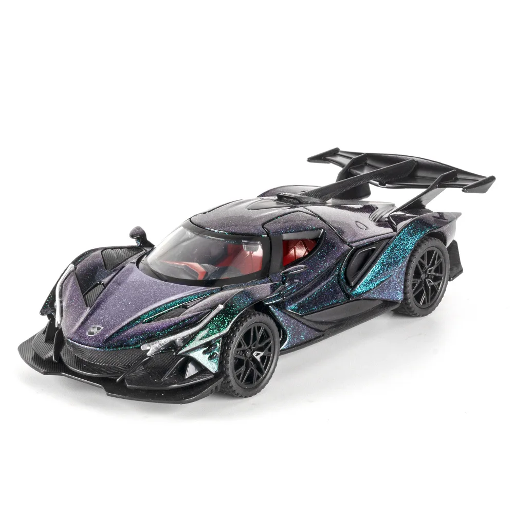 1:32 Apollo IE EVO Alloy Model Toy Diecast Car Doors Opened with Sound Light Pull Back Miniature Vehcies Decorative Collectibles