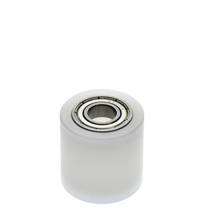 12mm inner diameter outer 48/50/55/60, plastic double bearing nylon roller, POM guide wheel,2pc.