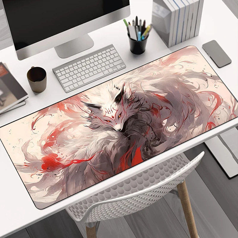 Legal monstros chinês japonês dragão tigre mouse pad gaming mousepad xxl teclado antiderrapante escritório tapete portátil ratos almofada