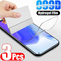 3PCS Hydroger Film for Xiaomi Mi 11 Lite 5G 10T Pro 9T 11 10 11i  A2 A1 A3 9 8 6 SE Screen Protector for Xiaomi Poco X3 F3 Film