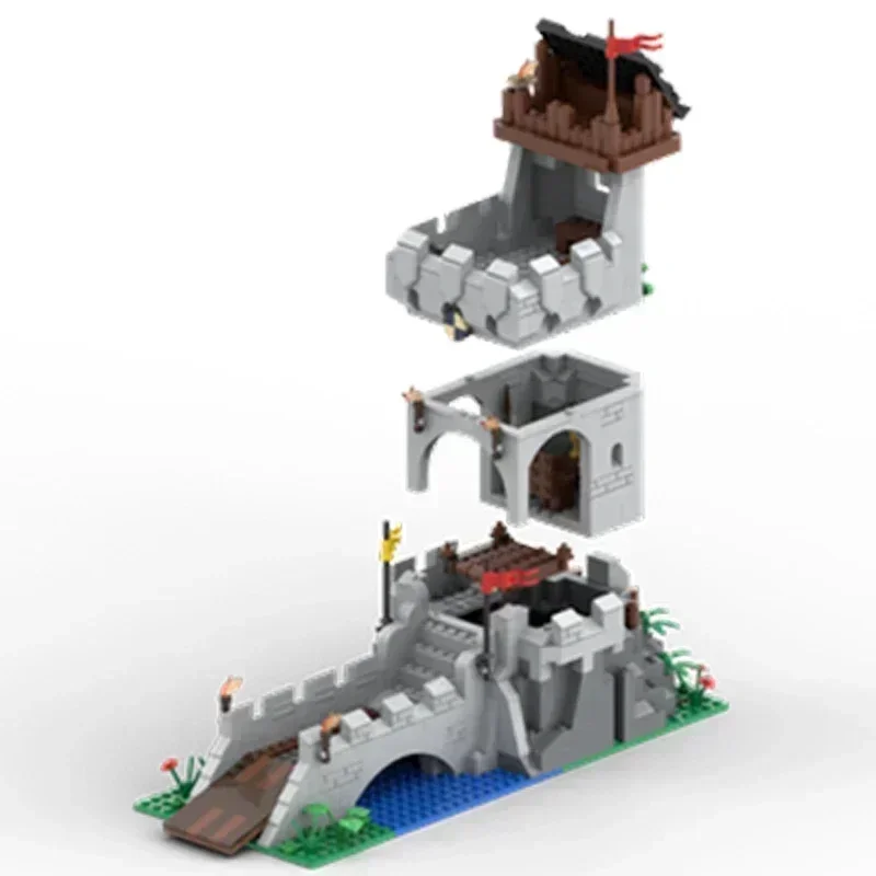 Moc Bausteine Militär Festung Modell Mittelalterlichen Turm Burg Technologie Modulare Blöcke Geschenk Weihnachten Spielzeug DIY Sets Montage