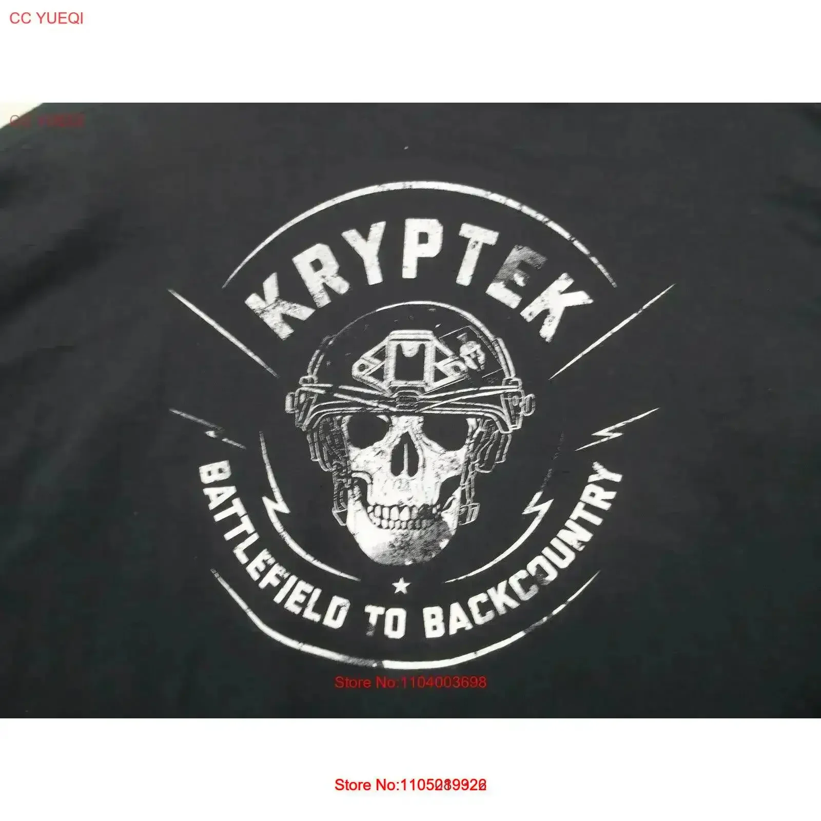 Kryptek Battlefield to Backcountry Мужская черная футболка Размер 2XL винтажная стираная повседневная универсальная растянутая дышащая винтажная футболка