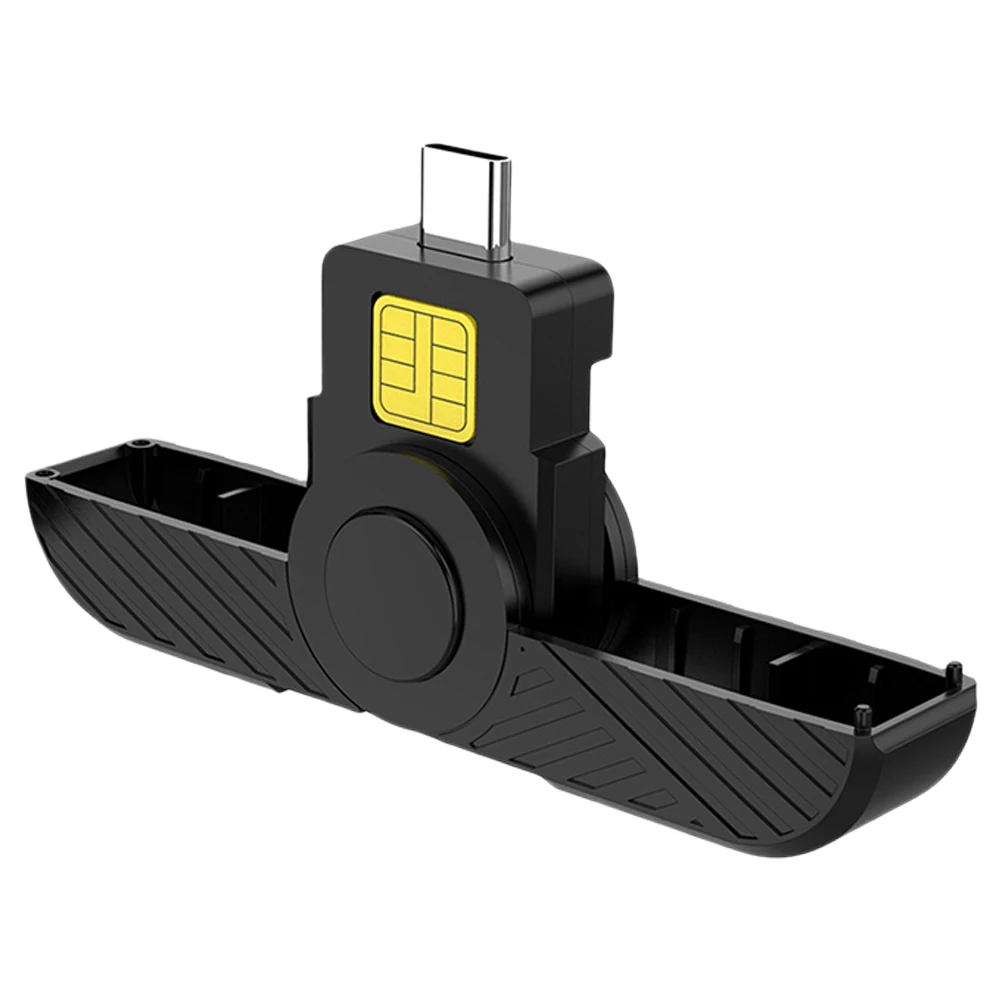 

Portable USB Card Reader Type-C ID CAC Card Reader USB Common Access CAC for SIM Chip ID Card for Digital Certificate Security