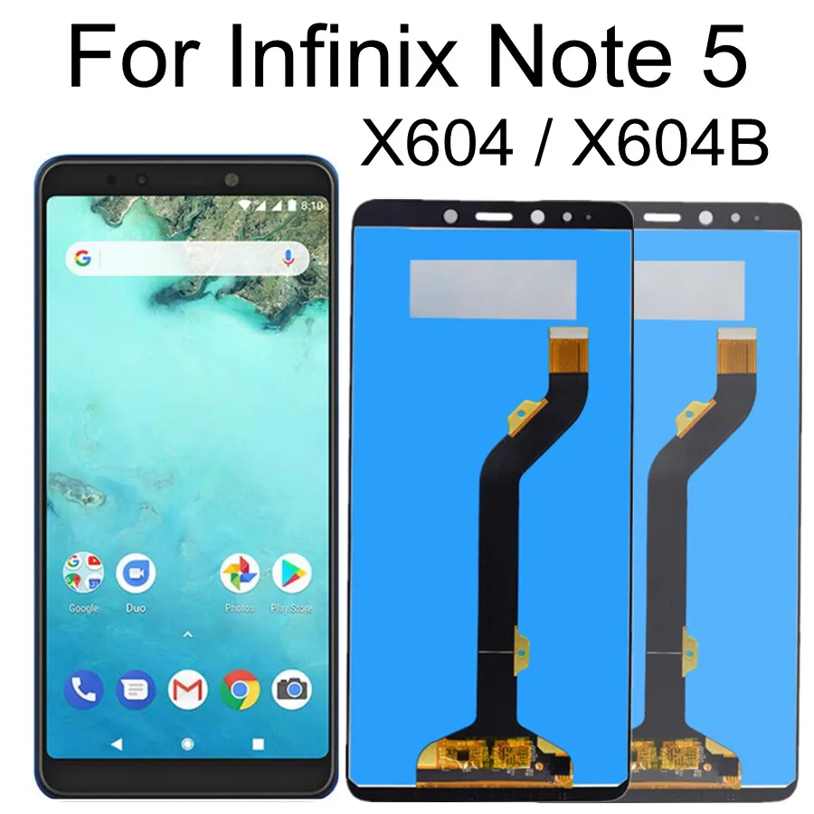 6.0 LCD For Infinix Note 5 X604 X604B LCD Display Touch Screen Digitizer Assembly Replacement For Infinix Note5 LCD Display