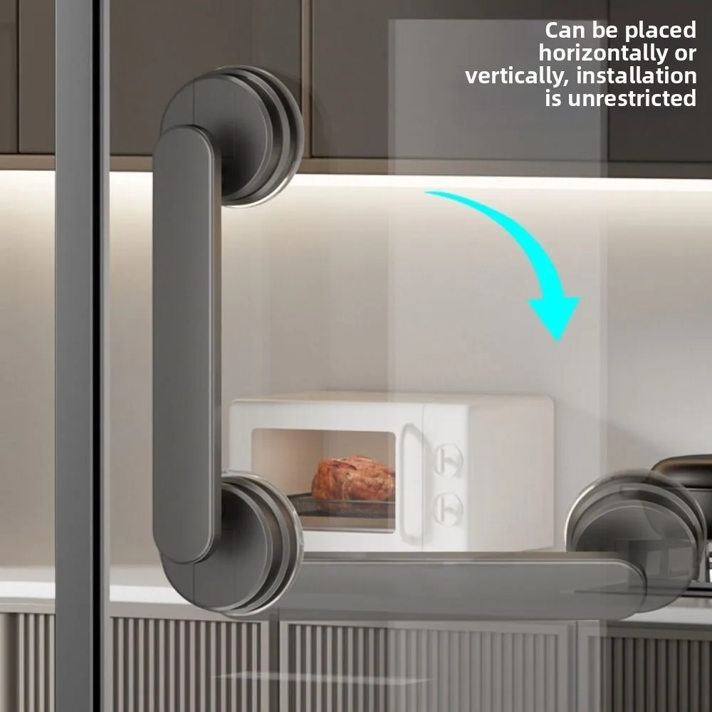 

1/2Pcs Removable Suction Cup Door Handle Anti-slip Waterproof Bathroom Shower Auxiliary Handle Powerful Vacuum No Drilling