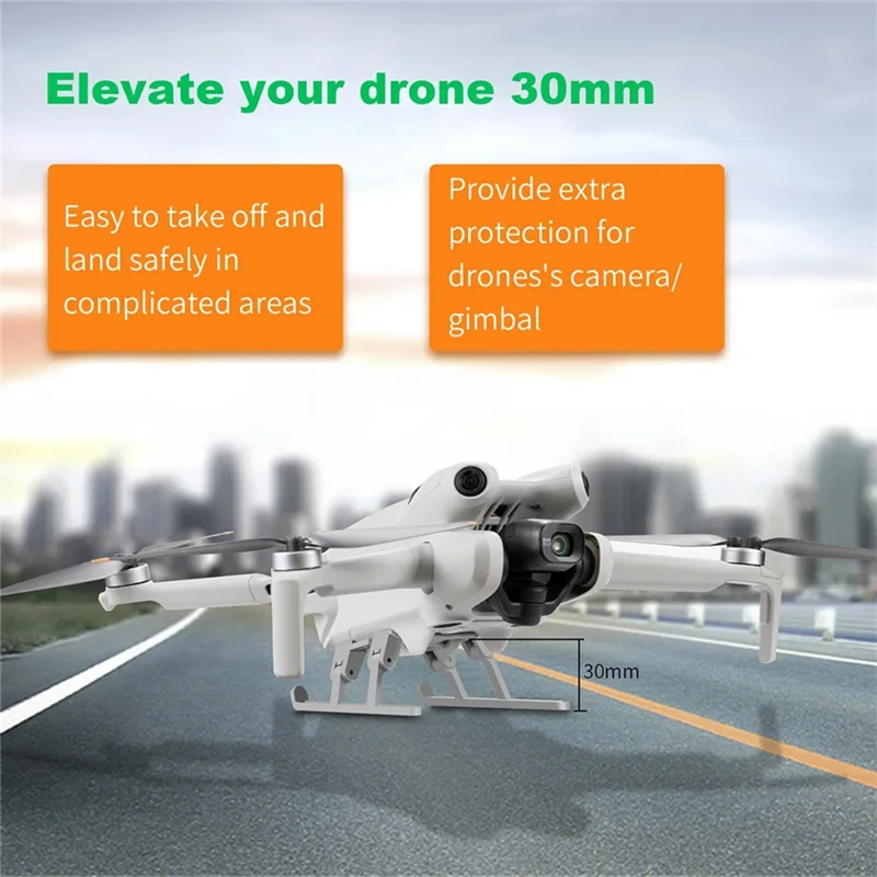 For DJI Mini 4 Pro Drone Gimbal Camera Lens Anti-Collision Protection Bracket Landing Gear Support Leg Heightening