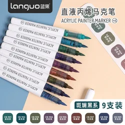 Languo 9/288 Colors Acrylic Colors Markers Direct Liquid Paint Marker Pen DIY for Christmas Stationery School Art Supplies