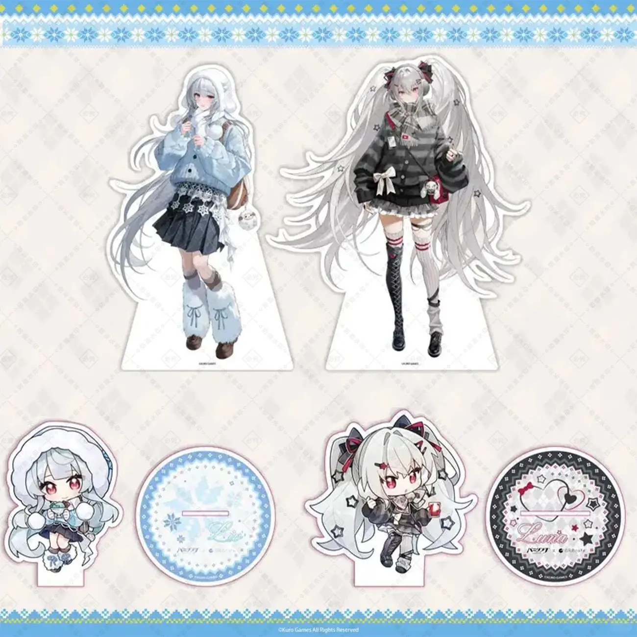 GREY RAVEN: PUNISHING 6th Anniversary Link ORBcafe Acrílico Stand Luna Figura Placa de Pé Liv Figur Inverno Estátua Acrílica Brinquedo