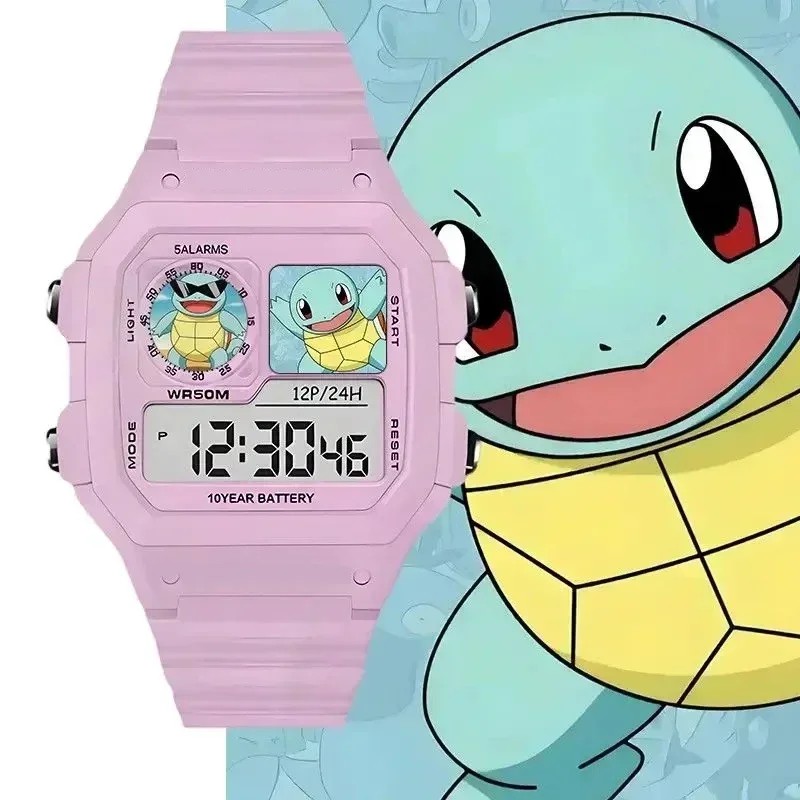 Niedliche Psyduck Cartoon-Armbanduhr Pokémon Elektronische Uhr mit Wecker & Timer Lustiges Urlaubsgeschenk – Detail 5