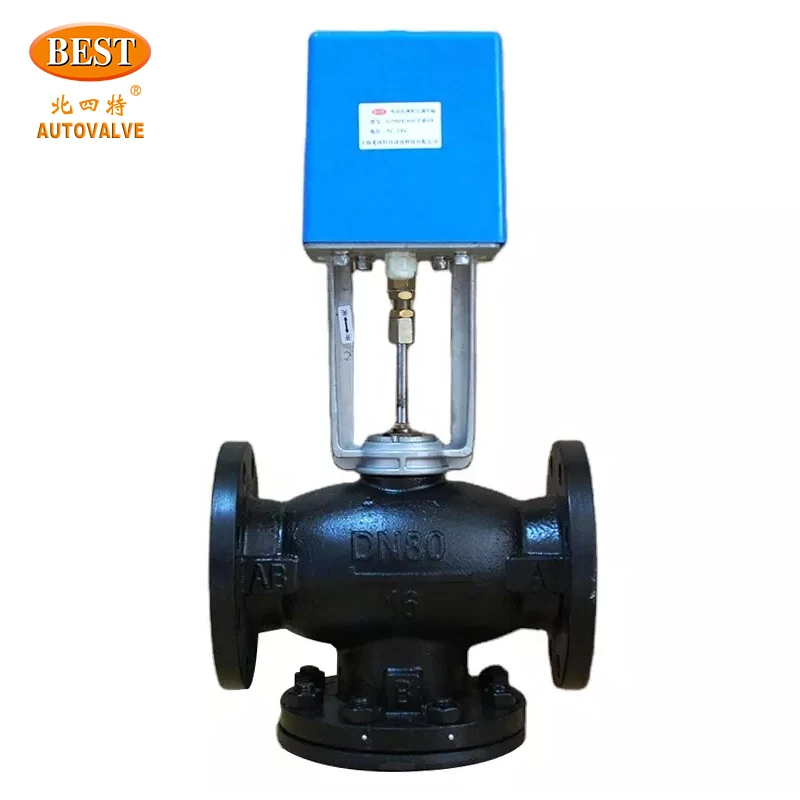 Regulating Type C7604-C Cast Iron Series 2/2way Micro Adjusting Electric Valve