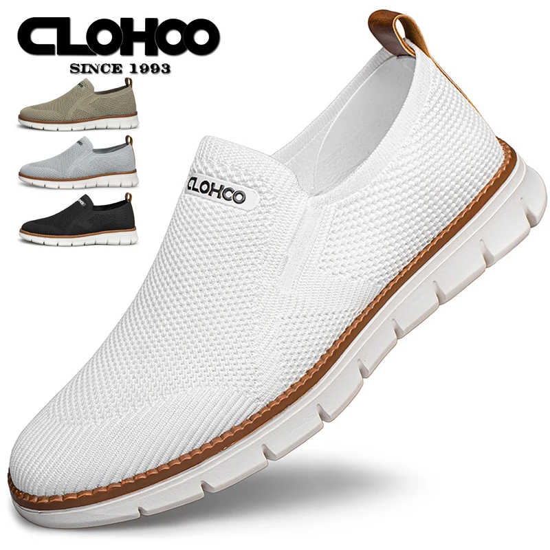 CLOHOO Breathable Mesh Sports Casual Men\'s Shoes Comfortable Soft Sole Hiking Shoes Slipper Men\'s Shoes