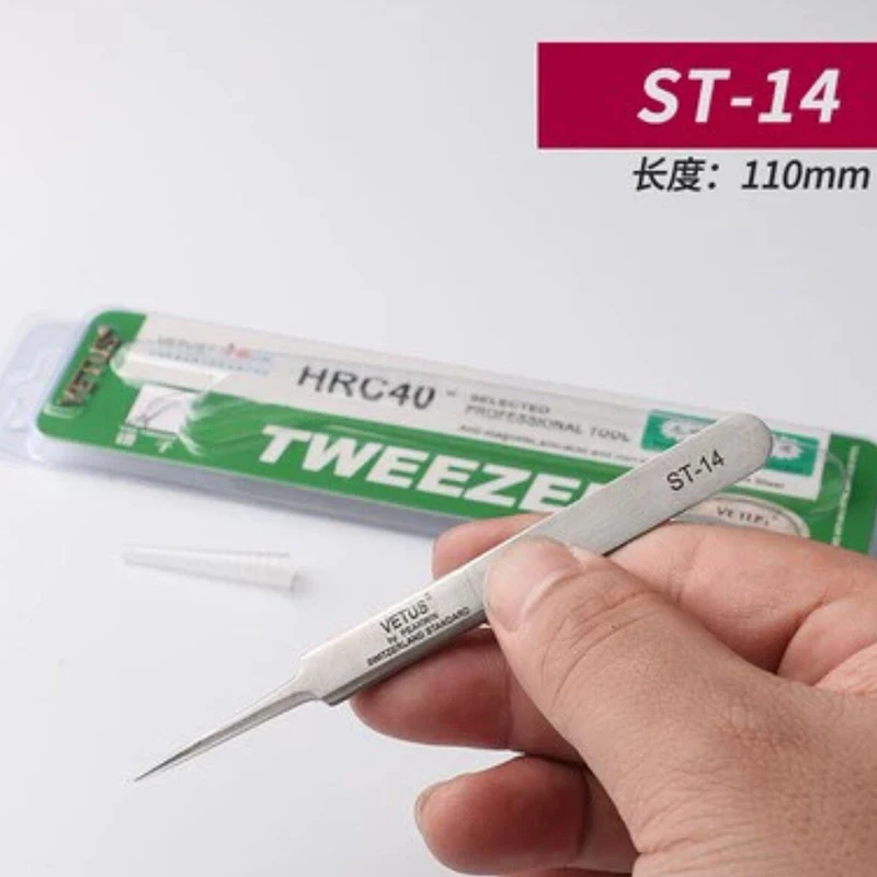 Vetus – pincettes trempées Non magnétiques, pincettes expérimentales pointues de haute précision en acier inoxydable St11/St15