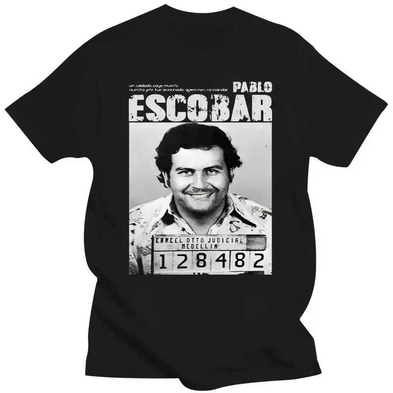 2024 New Hot Sale Men's T Shirt Pablo Escobar Medellin Scarface Printed T-Shirt Hip Hop Oversize Loose Gym Running Tshirt