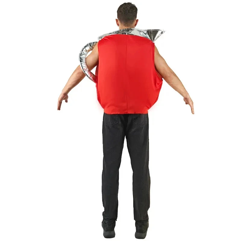 Disfraz de Hombre Taza de Té Roja para Mujer, Disfraz de Bebida para Fiesta, Purim, Cosplay, Disfraz de Adulto Kool Aid para Halloween 2026 ZanCos