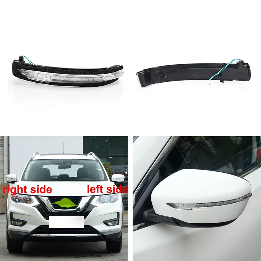 

For Nissan X-Trail / Qashqai 2014 -2022 Car Accessories Turn Signal Light Side Mirror Rearview Indicator Turning Lamp