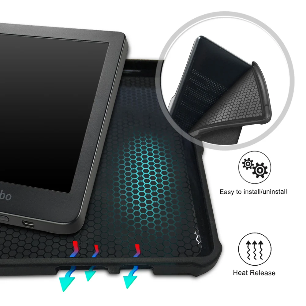 Kobo Clara 2E EReader Sleep Cover Case Premium Lightweight With Auto Sleep/Wake for Kobo Clara 2E 6 Inch Protective Stand Cases
