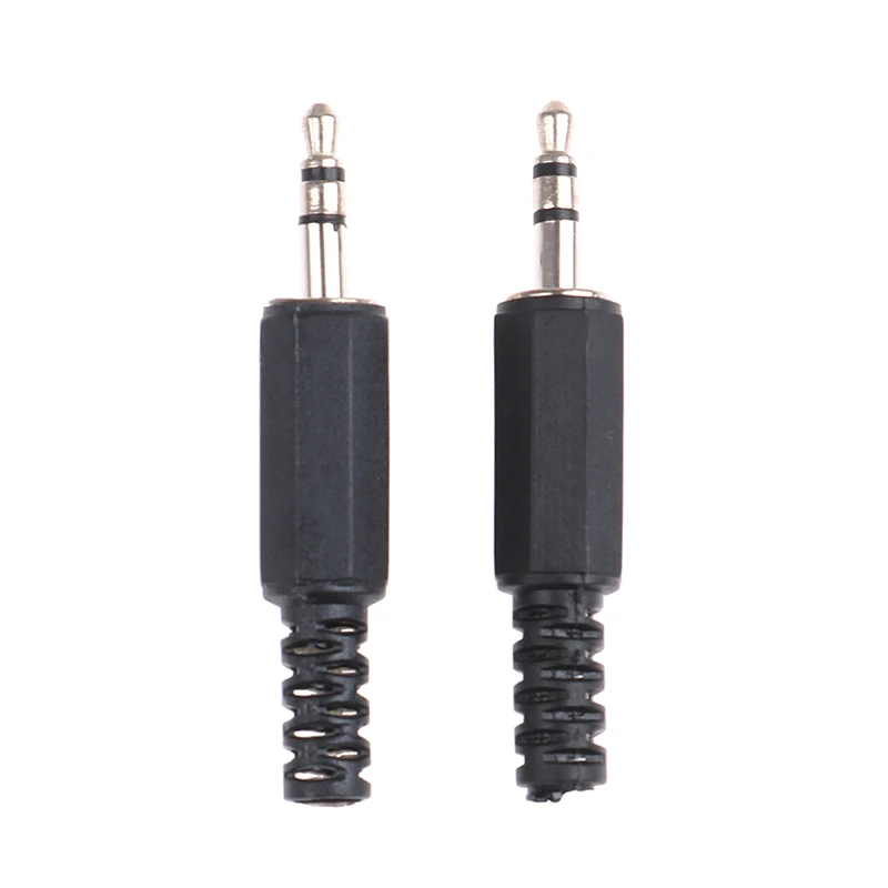 Mono Stereo Audio Jack Plug, 3.5mm, 3 Pole Headphone, conector macho, solda DIY
