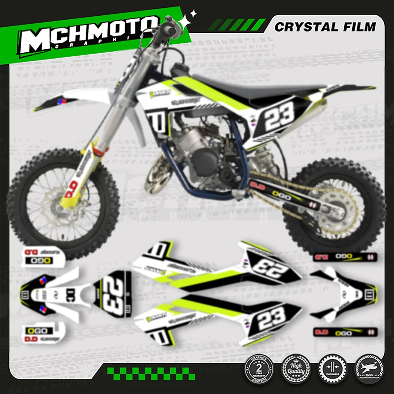 

MCHMFG For Husqvarna TC50 2017 2018 2019 2020 2021 2022 2023 MOTOR Custom Graphics Decal Stickers Kits 001