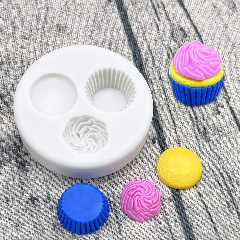 Ice Cream Shape Silicone Mold Sugarcraft Chocolate Cupcake Baking Mold Fondant Cake Decorating Tools