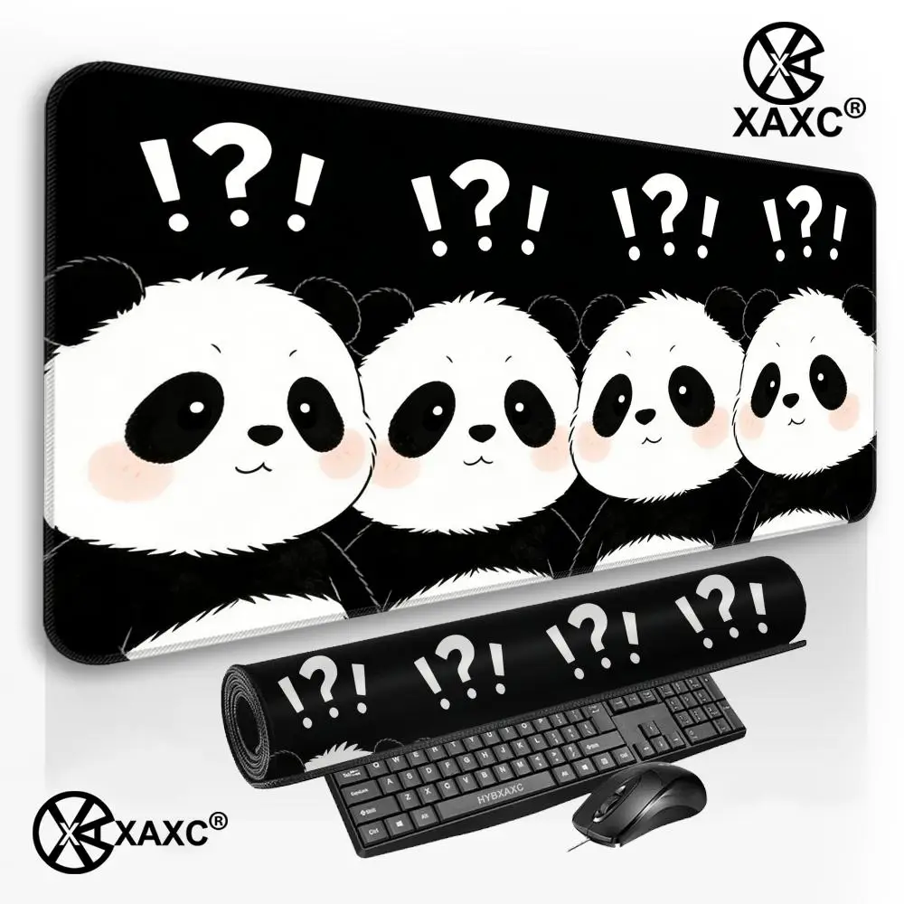 

XXL Duck Mouse Pad Large Anti-slip Rubber Edge Computer Office Game Table Mat Washable Desk Pads with Stitched Edge for PC Keybo