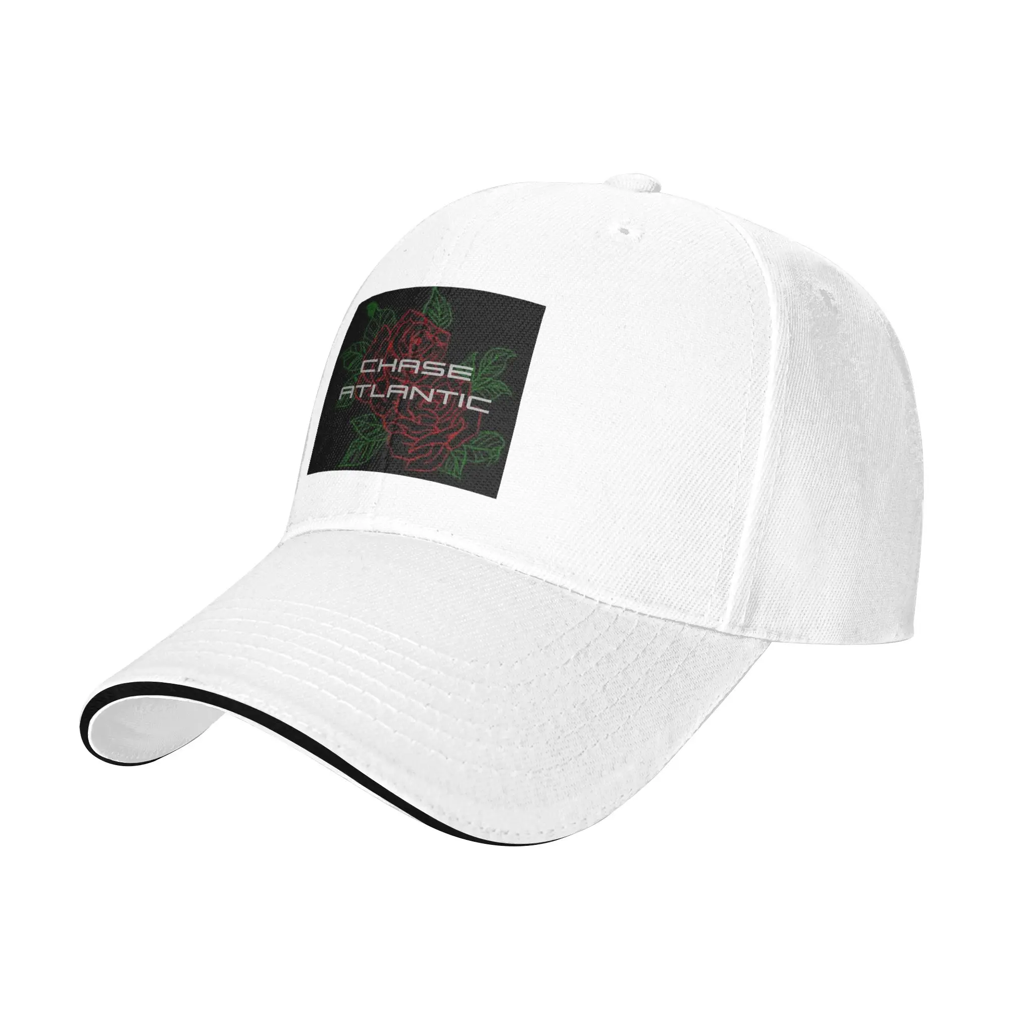 Chase Atlantic Rose Logo Cap Casual Baseball Caps Adjustable Hat Hip Hop Summer Unisex Baseball Hats Customizable