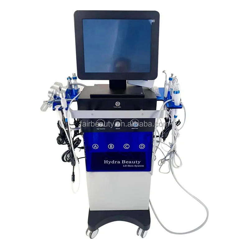14 in 1 Hydro Oxygen Face Cleaning Skin Care Equipment Skin Care Beauty Machine Skin Rejuvenation Beauty Spa