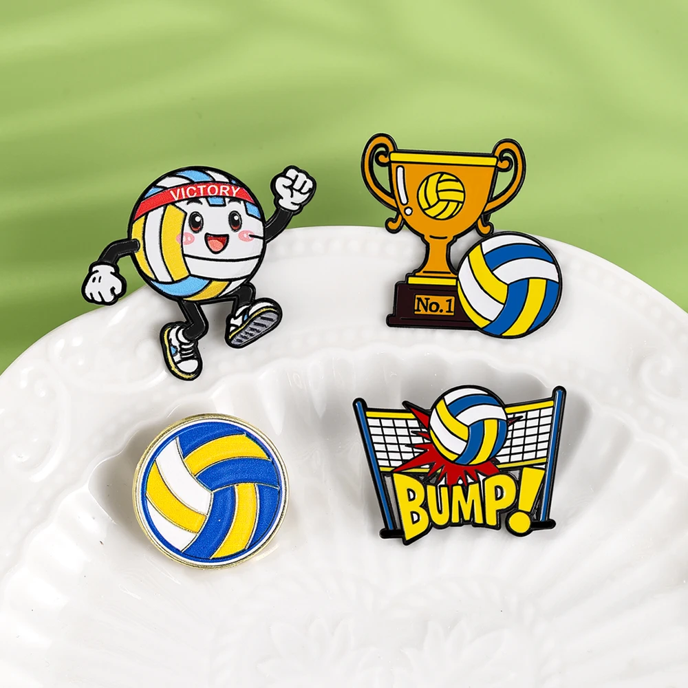 4pcs Football Player Enamel Brooch Creative Design Sport Metal Badge Punk Lapel Pin Jewelry Friend Gift view 4