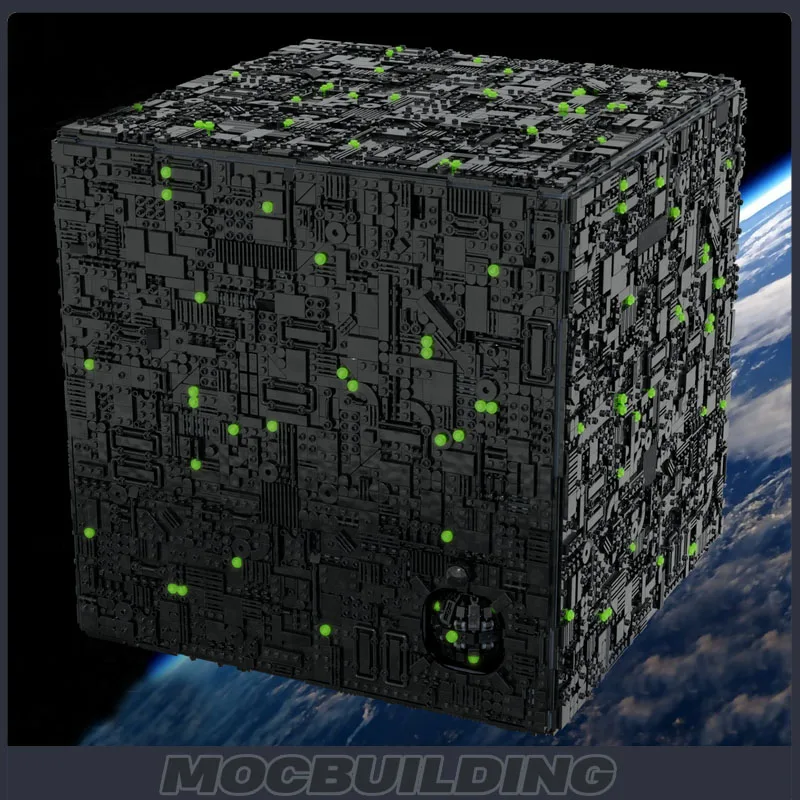 MOC Cube Space Model Building Block UCS Interstellar Technology Brick Educational Toy Collection Series Gift Set