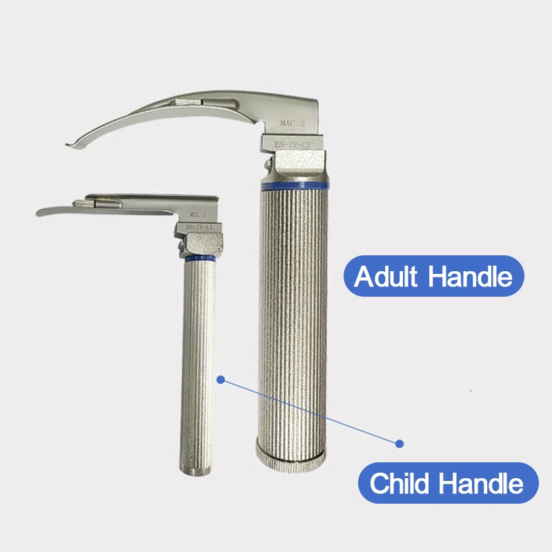 Adult Child Anesthesia Laringoscopio Oral Mirror Tracheal Intubation Clinic Direct Laryngoscope Throat LED Detection Set C2