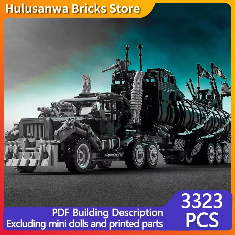 

Модель скоростного гоночного автомобиля MOC, строительные кирпичи, бронеавтомобиль из популярного фильма, модульная технология, детские праздничные подарки, игрушечный костюм