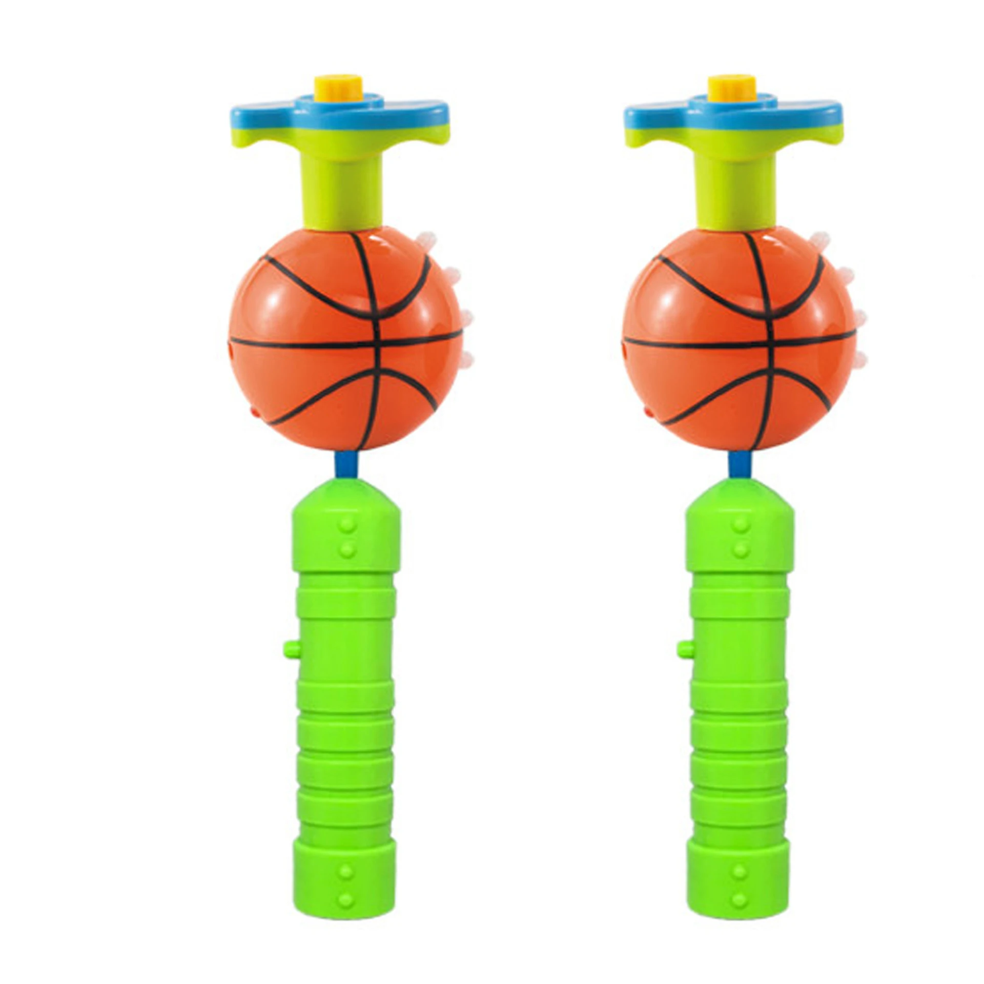 New Creative Kids Basketball Light Music Electric Gyro Stick Press Flash Automatic Spinning Simulation Basketball Toy Gyro