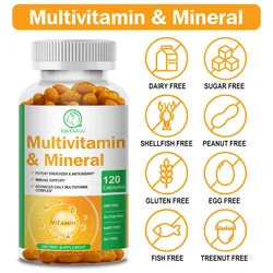 BBEEAAUU Multi-vitamins & Mineral Capsule Physical Immunity and Metabolic Health Energy Booster Daily Vitamin Dietary Supplement