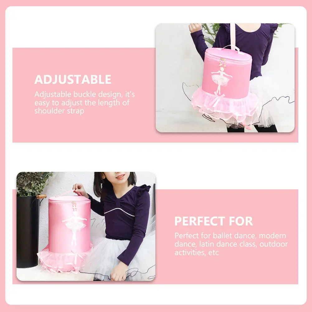 

Рюкзак для танцев для девочек, нейлоновая сумка для балета, школьный рюкзак с регулируемой застежкой, вместительный, для занятий танцами, для улицы