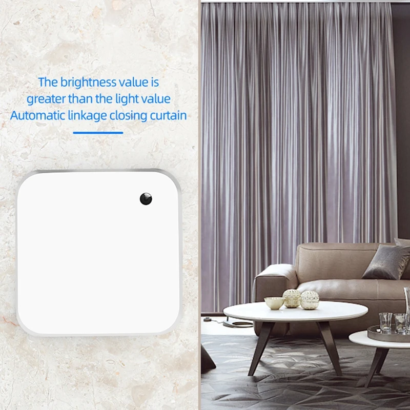 Tuya Wifi Smart Light Sensor Battery Powered Smart Home Light Smart Detector Curtain Automation Controler