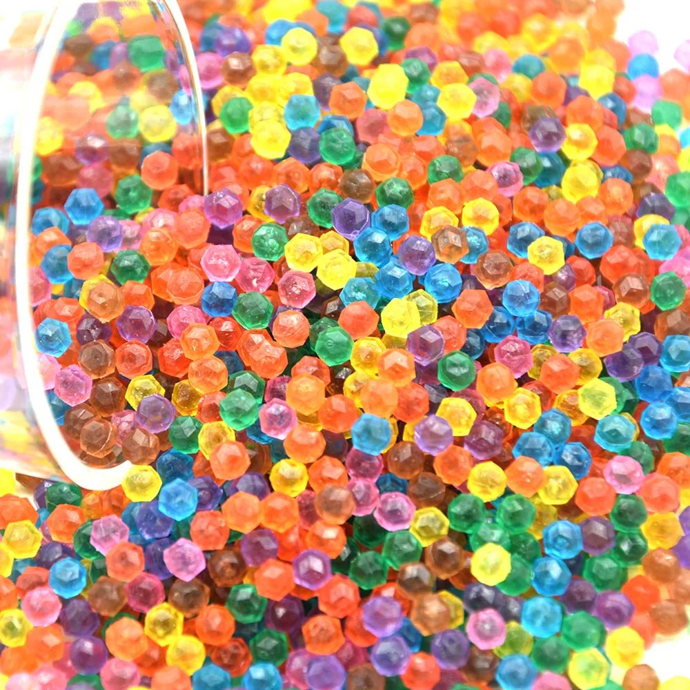 300PCS/Set Jewel Beads 3D Puzzle Toys for Children 6 Colors Refill Pack Water Sticky Beads Jigsaw Puzzle Brinquedo Juguetes