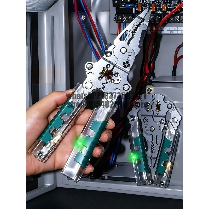 Foldable wire stripping pliers for electricians New industrial grade multi-functional wire stripping pliers