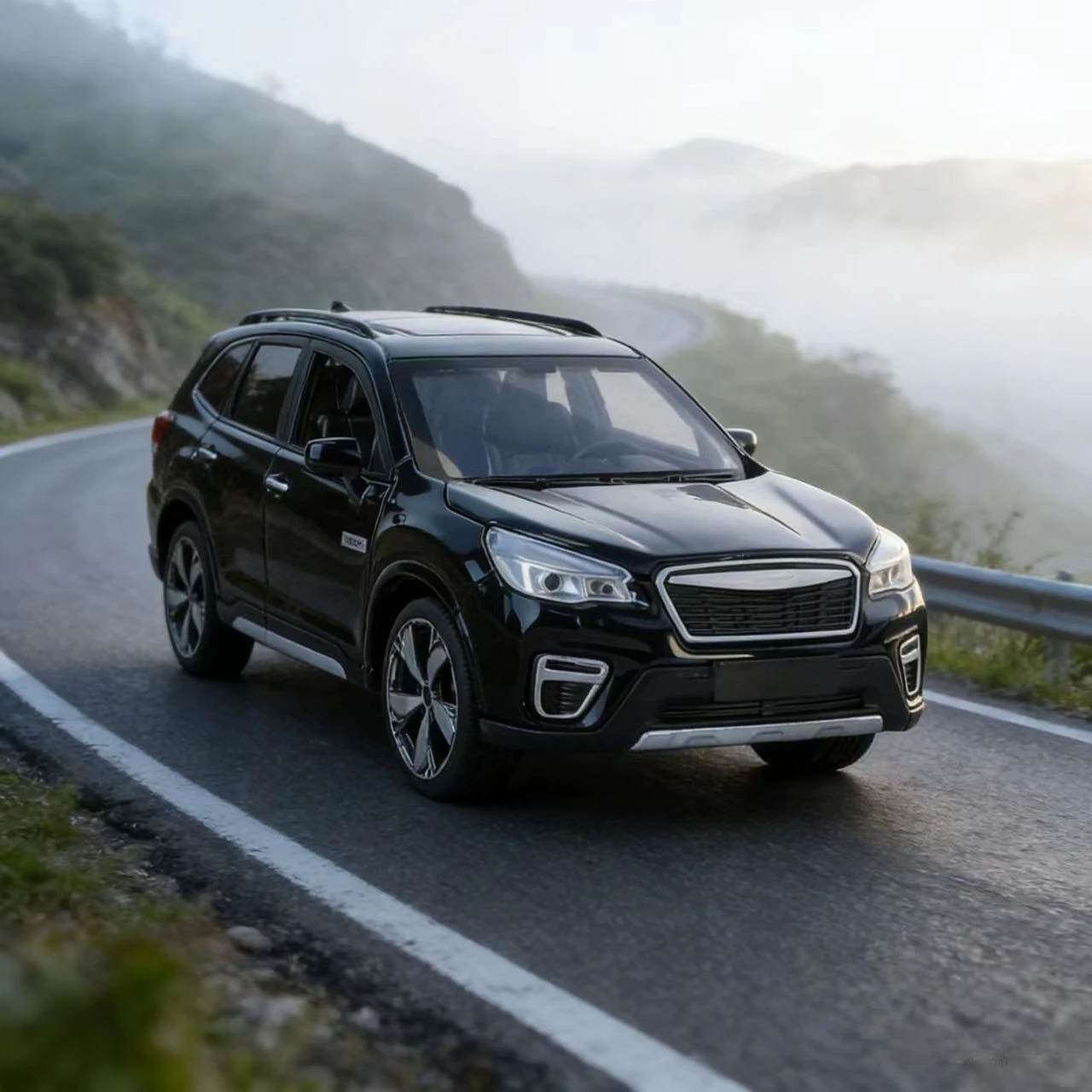 

1/30 Subaru Forester SUV, модель автомобиля из сплава, литой под давлением металлический внедорожник, модель автомобиля, имитация звука и света, детская игрушка в подарок