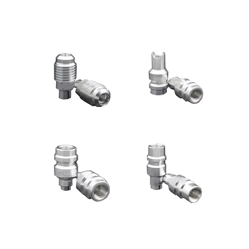 Car Air Conditioner R134a Eco-friendly Welding Gas Nozzle Fluoride Liquid Refrigerant Head R12 Pipe Filling Valve 2pc