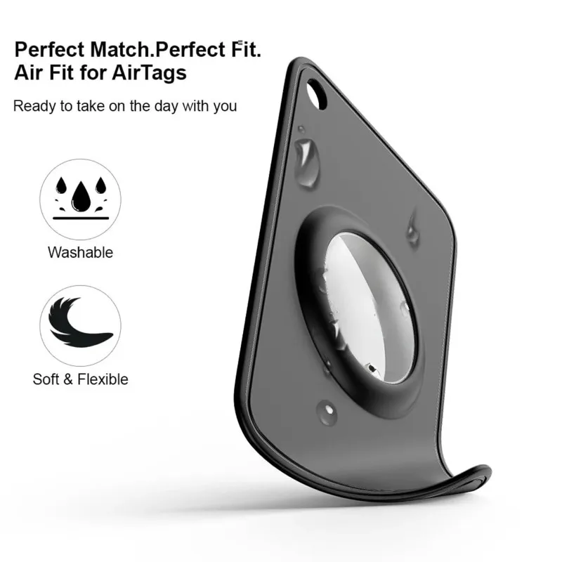 

Soft Silicone Anti-Lost Case ，For Apple AirTag – Ultra-Slim Wallet Card Holder for Handbag Pocket Storage
